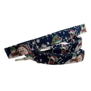 Christmas Leash - Blue/Snowmen